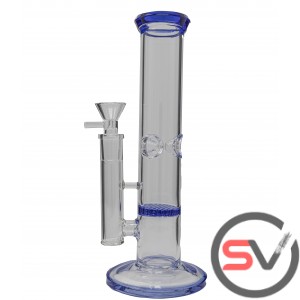 HONEYCOMB CYLINDER WATER PIPE WITH ICE CATCHER 9inch